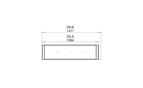 Ecosmart Fire Flex 50PN Peninsula Fireplace Insert - Black Finish / Black Burner - ESF.FX.50PN.B